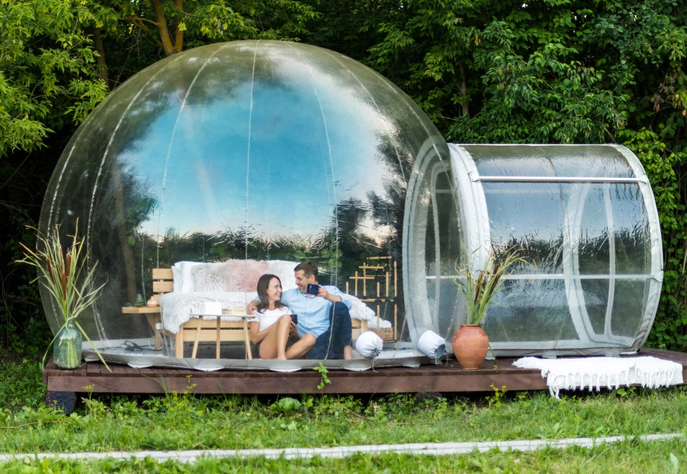 transparent bubble tent